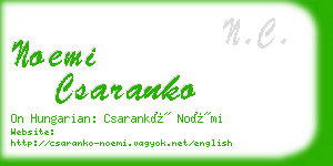 noemi csaranko business card